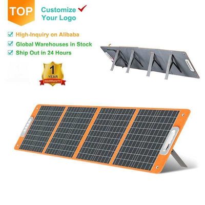 Μονό 100 Watt αναδιπλούμενο ηλιακό φορτιστή φορητό αναδιπλούμενο ηλιακό πάνελ για μαύρο κάμπινγκ RV