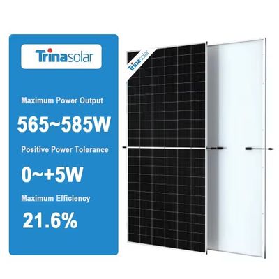 Τρίνα Βερτέξ διπρόσωπος ηλιακός πίνακας 565W 570W 575W 580W 585W 670Watt PERC ηλιακές μονάδες