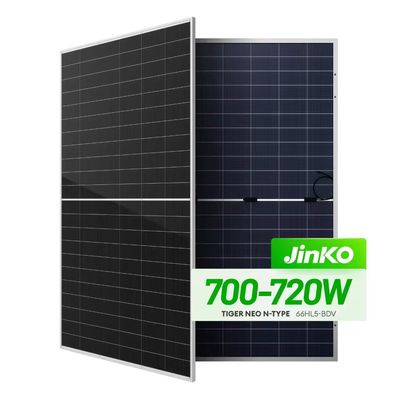 Πραγματικό Jinko 700W διπρόσωπο διπλό γυάλινο ηλιακό πάνελ για ευέλικτες ηλιακές εφαρμογές