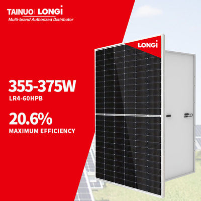 TAINUO Longi Himo 4m LR4-60HPB All Black Mono Panel Ηλιακό 365W 370W 375W Ηλιακό φωτοβολταϊκό μοντέλο