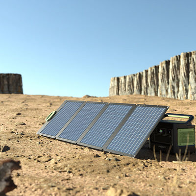 2.87Α-15.15Α Δυνατό να αναδιπλωθεί 50w φορητό ηλιακό πάνελ 18V μονοηλιακό φορτιστή για κατασκηνώσεις
