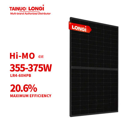 LONGi Hi-MO 4m LR4-60HPB 355-375M M6 9BB Μισό κύτταρο Μαύρο πλαίσιο Ηλιακά πάνελ 9BB Τεχνολογία