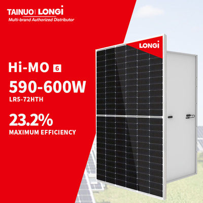 LONGi Hi-MO 6 Επιστήμονες LR5-72HTH 182mmx182mm 580W 585W 590W 595W 600W Ηλιακά πάνελ