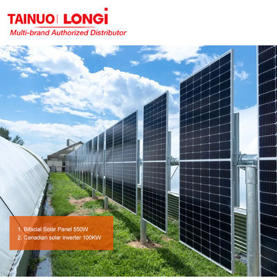 LONGi Hi-MO 6 Επιστήμονες LR5-72HTH 182mmx182mm 580W 585W 590W 595W 600W Ηλιακά πάνελ