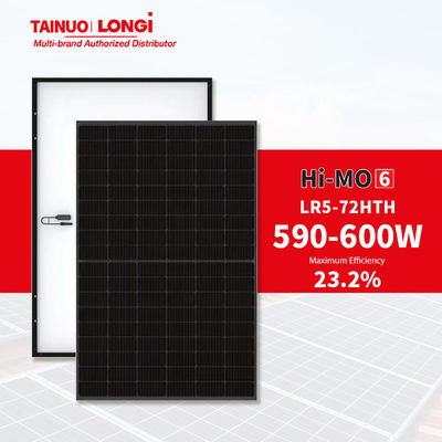 Υψηλής τάσης Himo Hi mo 6 LONGi ηλιακό πάνελ 590W 595W 600W με τεχνολογία μισών κυψελών