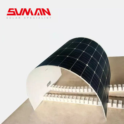 Ελαστικοί φωτοβολταϊκοί συλλέκτες Sunman 375W/430W Mono PERC Ηλιακό Πανέλαιο για ελαφρύ RV και σπίτι