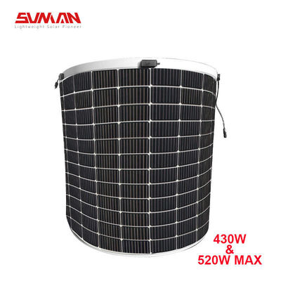 Ελαστικοί φωτοβολταϊκοί συλλέκτες Sunman 375W/430W Mono PERC Ηλιακό Πανέλαιο για ελαφρύ RV και σπίτι