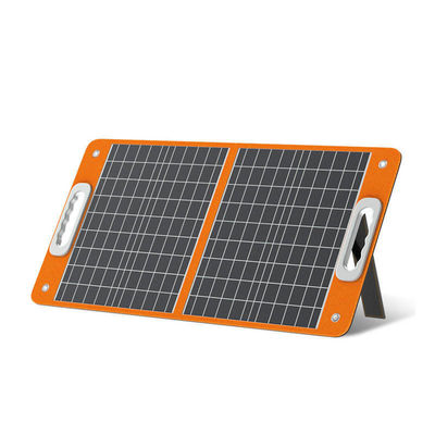 Μονό φορητό αναδιπλούμενο ηλιακό πάνελ 60W 100W 120W 166mmx166mm Μέγεθος κυψελών για υπαίθριο κάμπινγκ