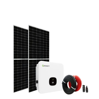 10kw 12kw 15kw On Grid Οικιακό ηλιακό σύστημα ηλεκτρικής ενέργειας με και μονοκρυσταλλικά πάνελ πυριτίου