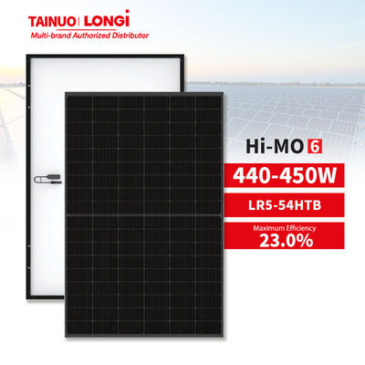 Λονγκί 440w 445w 450w Ηλιακό Πίνακα Κατά τη διάρκεια ενός έτους Αποσύνθεση 0,40% και 23% Η αποτελεσματικότητα του Πίνακα