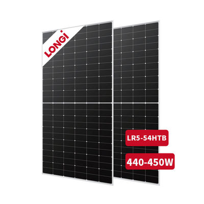 182mmx182mm PERC Cell Longi 450W Μονοκρυσταλλικό ηλιακό πάνελ εξοικονόμηση ενέργειας για το σπίτι