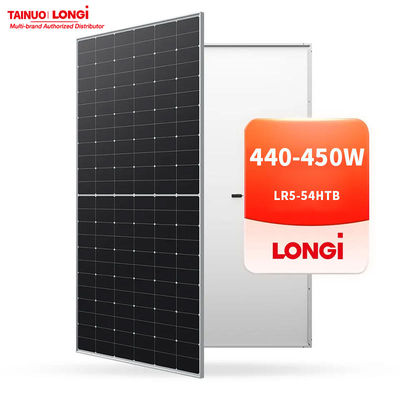 182mmx182mm PERC Cell Longi 450W Μονοκρυσταλλικό ηλιακό πάνελ εξοικονόμηση ενέργειας για το σπίτι
