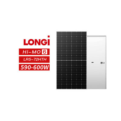 Longi Solar Hi-MO 6 590W 595W 600W Μαύρα ηλιακά πάνελ για την οικιακή ηλιακή τεχνολογία