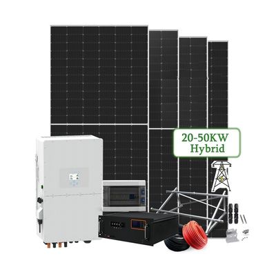 Συστήματα Ηλιακής Ενέργειας 30kw Συστήματα Ηλιακής Ενέργειας Οικιακής Ενέργειας Συστήματα μπαταριών 30kw Off Grid με Lithium Powerwall