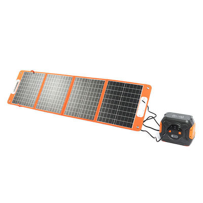 100W φορητό αναδιπλούμενο ηλιακό πάνελ 166mmx166mm Μέγεθος κυψελών