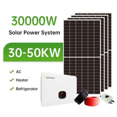 30kw Ηλιακό Σύστημα Ενέργειας Στο Δίκτυο Ηλιακό Σύστημα Για Όλη την Οικιακή Τεχνική Υποστήριξη