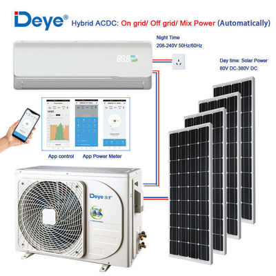 Χρονοδιακόπτης 3510W Ηλιακό κλιματιστικό 12000BTU Υβριδικό ACDC με εύκολη εγκατάσταση