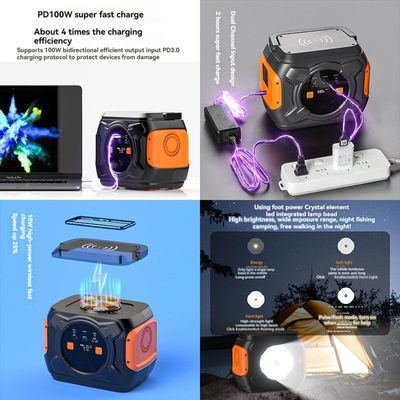300W portable ηλιακό σταθμό ενέργειας με ηλιακά πάνελ και υψηλό κύκλο ζωής