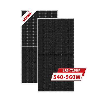 Δυναμική ανοχή 0-3% Ασημένια ηλιακά πάνελ Mono 550 Watt 560 Watt για ηλιακή λύση