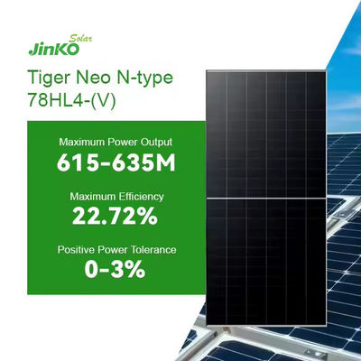 630w Jinko Solar Tiger Neo N-Type MBB 16BB TOPCON 78 Μονόκυτταρα Μονόηλιακά πάνελ