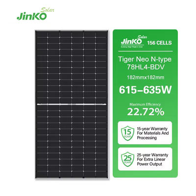 700w 710w 1000w Μονό Ηλιακό Πανέλιο με IP68 Διορθωμένο Πλαίσιο Διασταύρωσης 182mmx182mm Μέγεθος Κυττάρων