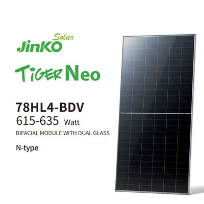 Μονόκρυσταλλικός ηλιακός πίνακας τύπου N Tiger NEO Jinko 585W 580W 72HL4-BDV