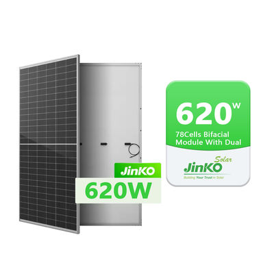 Πλήρες κιτ 580 watts JINKO Διπλό γυαλί ηλιακά πάνελ με ανωτισμένο πλαίσιο από κράμα αλουμινίου
