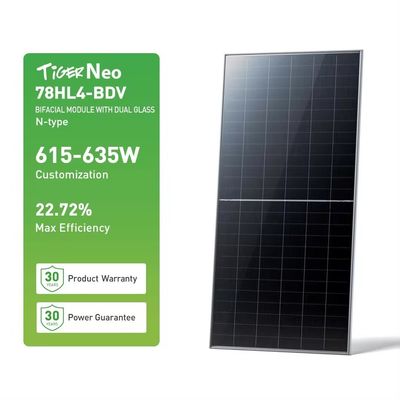 Ηλιακό πάνελ 360W 400W 410W 440W 500W 600W Μισόκύτταρο PERC Διπρόσωπη φωτοβολταϊκή μονάδα 9BB MBB