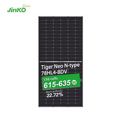 Jinko BIFACIAL 615W 620W 625W 635W Tiger Neo N-type 78HL4-BDV Ηλιακά πάνελ με καλό