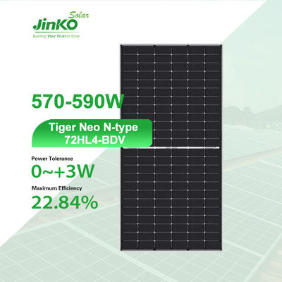 Ηλιακό πάνελ Jinko 570-590 Watt Bifacial Jinko Tiger Neo N-type 72HL4-BDV για έργα