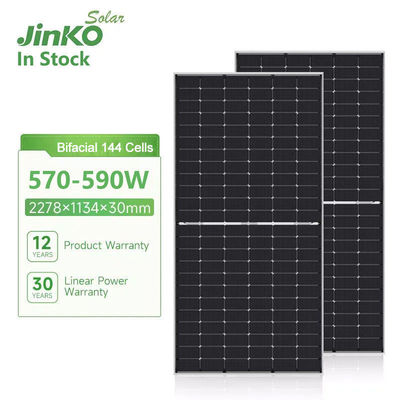 Jinko JKM570-590N-72HL4- V -F7-EN Μονοπρόσωπο ηλιακό πάνελ για 30- και 182mmx182mm Cell