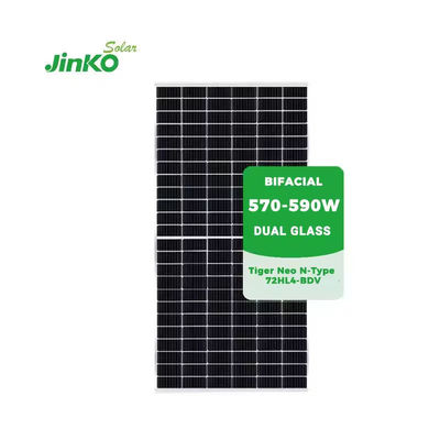 Jinko Solar Tiger Neo Φωτοβολταϊκοί ηλιακοί συλλέκτες τύπου N 590W 585W 580W 575W 570W για ηλιακό σύστημα On Grid