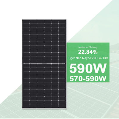Jinko Tiger Neo 570W-590W Μονοπρόσωπο ηλιακό πάνελ κατάλληλο για διάφορες εφαρμογές