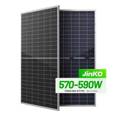 Μονό ηλιακό πάνελ τύπου N Jinko 550w 555w Tiger Neo 72HL με IP68