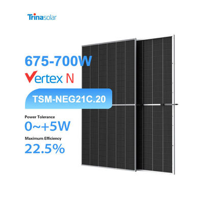 Trina Solar NEG21C.20 Διοπτικά ηλιακά πάνελ 675W-700W Σειρά πάνελ για ηλιακό σύστημα