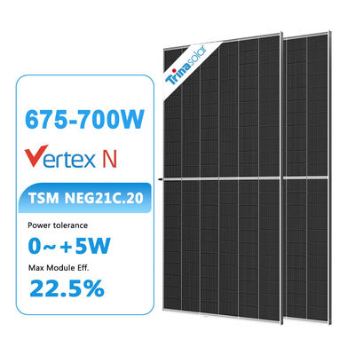 182mm Half Cut Cell N-Type NEG 21C.20 675W 680W 690W 695W 700W Διοπτικός φωτοβολταϊκός πίνακας TSM-NEG21C.20