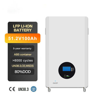 51.2V Ηλιακή Lifepo4 μπαταρία ιόντων λιθίου με έξυπνο BMS για το σπίτι και όλα σε ένα σχεδιασμό