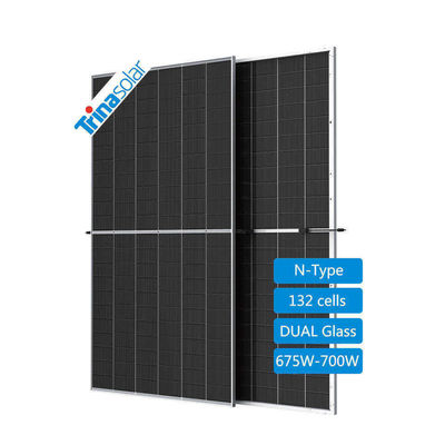POE/EVA Encapsulated 700W Trina PV Bifacial Panels για ηλιακή ενέργεια TSM-NEG21C.20