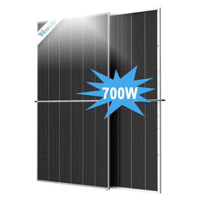 650W Trina Bifacial i-TOPCon N-type Διπλό γυάλινο ηλιακό πάνελ βαθμού Α 182mm Half Cut Cell