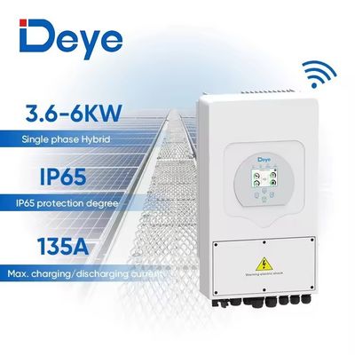 Συνεχής/μετάβλητος μετατροπείς SUN-8K-SG03LP1-EU Deye Υβριδικός μονοφασικός Wifi μετατροπείς 330W*580H*232D mm