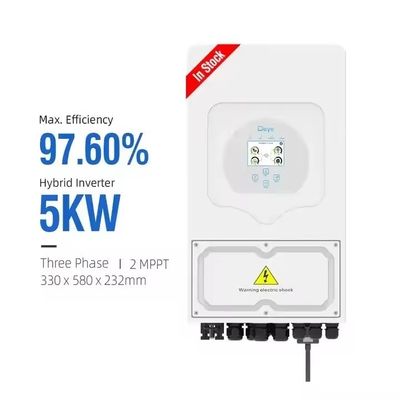 5KVA Deye SUN 5K SG03LP1 EU Ενιαία φάση Σώμα αποθήκευσης ενέργειας για το σπίτι Ηλιακός μετατροπέας 28/20.5kg