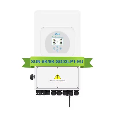 50/60Hz Συχνότητα εξόδου Deye SUN-3.6 5 6K-SG03LP1-EU 8kw Υβριδικός μετατροπέας ηλιακής ενέργειας