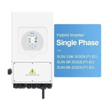 Υβριδικός ηλιακός μετατροπέας Highly Deye 5KW 6kw SUN-6K-SG03LP1-EU