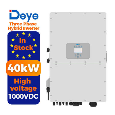 Ενωση αποθήκη 50kw Deye Sun-50k-sg01hp3-eu-bm4 Υβριδικός μετατροπέας για συστήματα υψηλής τάσης