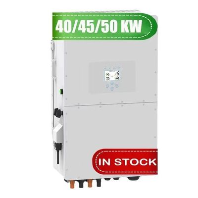 50kW Τριφασικό ρεύμα εξόδου 45A Ηλιακός υβριδικός μετατροπέας Deye SUN-50K-SG01HP3-EU-BM4