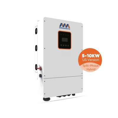 Ηλεκτρονική οθόνη LCD Megarevo Υβριδικός μετατροπέας R5KLNA 8kw 10kw Διαχωρισμένη φάση εκτός δικτύου Ηλιακός μετατροπέας