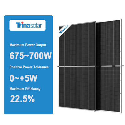 Τρίνα Vertex Panel Solar N Type 600W 650W 670W 700W Διοπτικά ηλιακά πάνελ για έργα