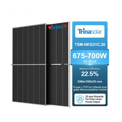 690W Vertex N 670W Pv Module Solarpanel 675W 680W 685W 690W 700W Plus διπρόσωπο tsm-neg21c.20