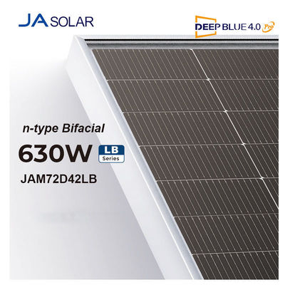 Ja 610-635W Ηλιακοί συλλέκτες και πλαισίωμα από αλουμινένιο κράμα για αντοχή σε χιονοπτώσεις