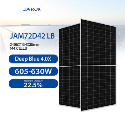 600W οικιακό ηλιακό πάνελ με διπρόσωπες ενότητες τύπου N και διαστάσεις πάνελ 2465*1134*35mm